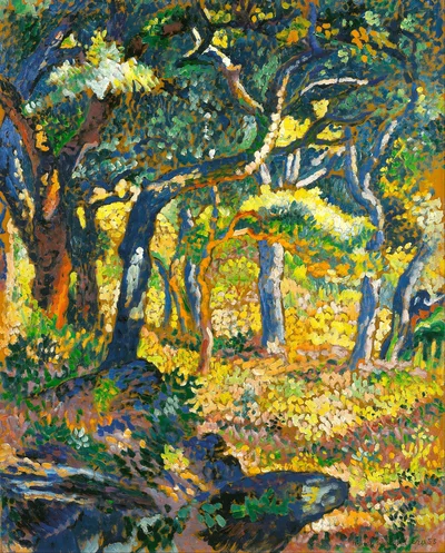 Une clairière en Provence (Étude)