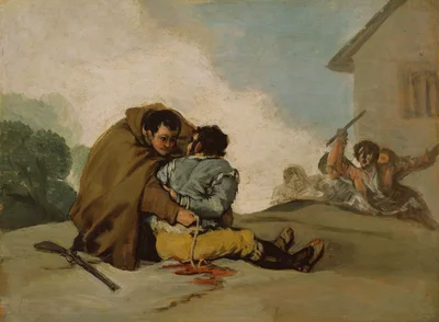 Friar Pedro Binds El Maragato with a Rope