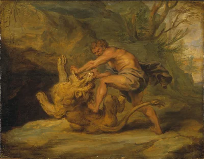Samson und der Löwe