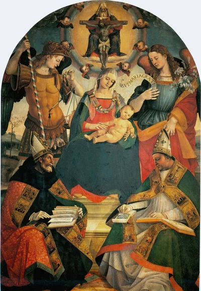 The Trinity, the Virgin and Two Saints