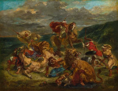 La Chasse aux lions au Maroc