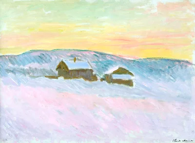 Claude Monet - Les maisons bleues - Marmottan