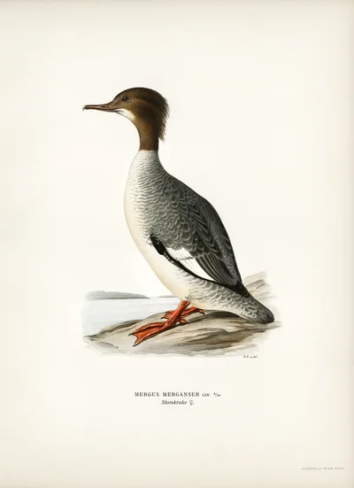 Female Common Merganser