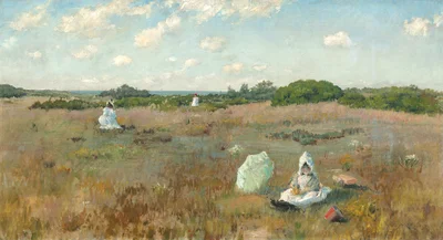 Gathering Autumn Flowers