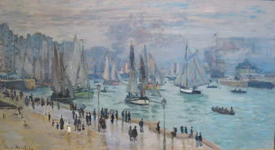 Fishing boats leaving the harbor, Le Havre