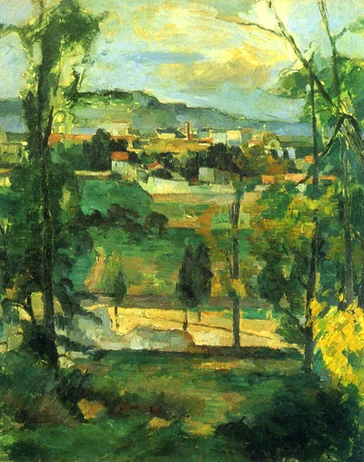 Village Behind Trees, Île-de-France