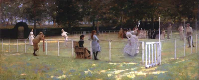 A partida de tênis