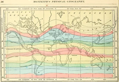 World Map of Isothermal Lines