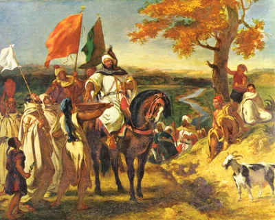 Moroccan caid visiting his tribe
