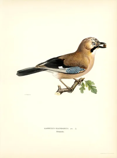 Geai des chênes (Garrulus glandarius)