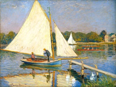 Canoeists near Argenteuil
