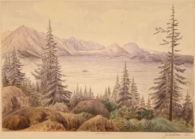 Kellispelm Lake or Pend'Oreille Lake, from View Point