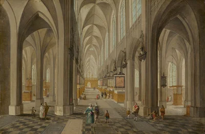 Interior of Antwerp Cathedral