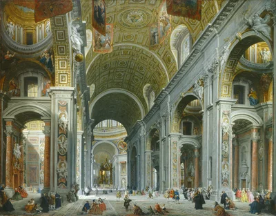 Intérieur de la basilique Saint-Pierre, Rome