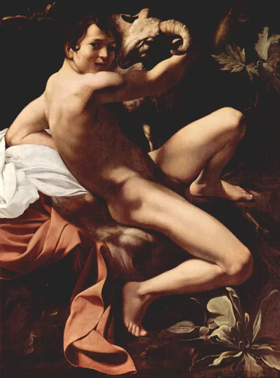 Young Saint John the Baptist with ram