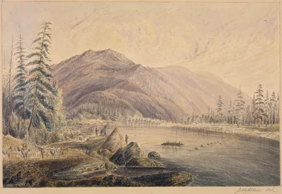 Kootenay River (Southernmost crossing) looking S. (down) from left bank