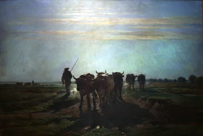 Oxen Going to Work