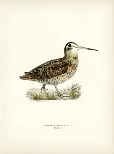 Eurasian Woodcock (Scolopax Rusticola)