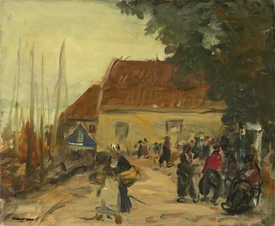 Escena callejera en Volendam