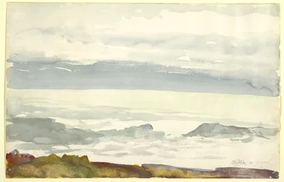 Ocean Seen from a Cliff: View at Prout's Neck, Maine