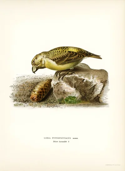 Parrot Crossbill (Loxia pytyopsittacus)