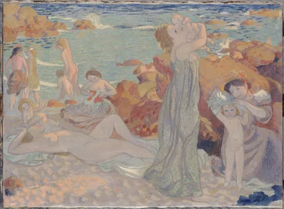 Baigneuses, plage du Pouldu
