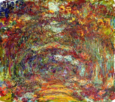 The rose-way in Giverny