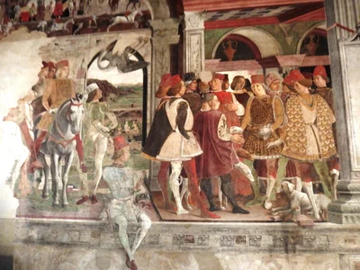 April. Fresco in Palazzo Schifanoia (detail)