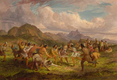 Ball Playing among the Sioux Indians