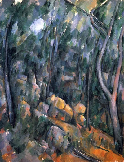 Forest Near the Rocky Caves Above the Chateau Noir