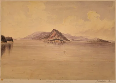 Straits of Haro. Stewart's Island in the centre