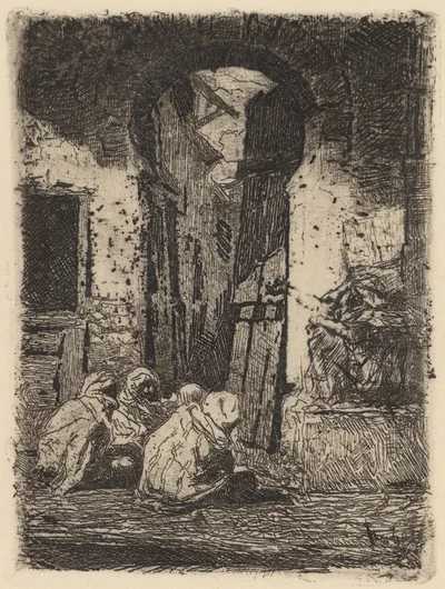 Tánger (seated Arabs)