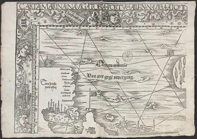 Carta Marina Universalis Fries 1525 1530 Hoja 01