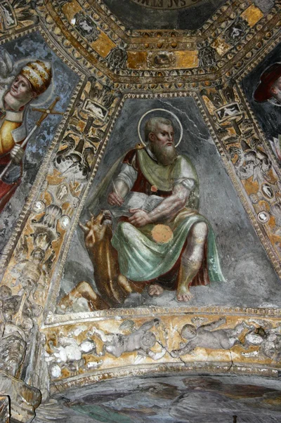 Saint Luke the Evangelist, Detail from the Ceiling of the Altar Chapel in the Cappella Di Sant'Aquilino in the Basilica Di San Lorenzo Maggiore, Milan