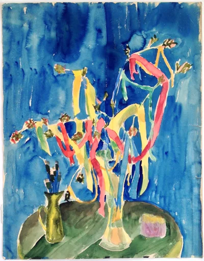 Coloured Ribbonson Twigs