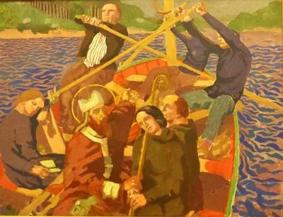 Saint in a Barque