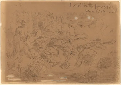 A Shell in the Trenches before Richmond [recto]