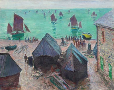 The Departure of the Boats, Étretat