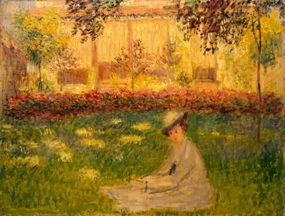 Frau im Garten