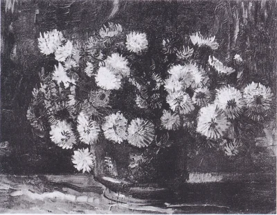 Tigela com crisântemos
