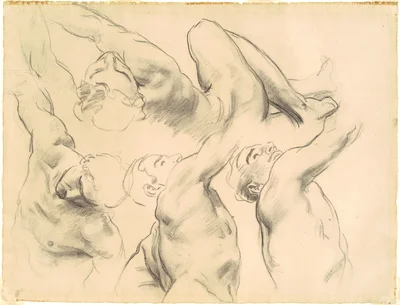 Studies for "Heaven" and "Hell"