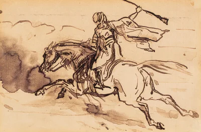 Study of a Galloping Horseman