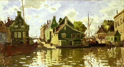 Monet - Canal in Zaandam (Q50765327, VVAF)