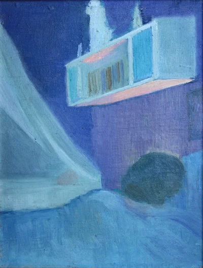 Geometric Blue Abstraction