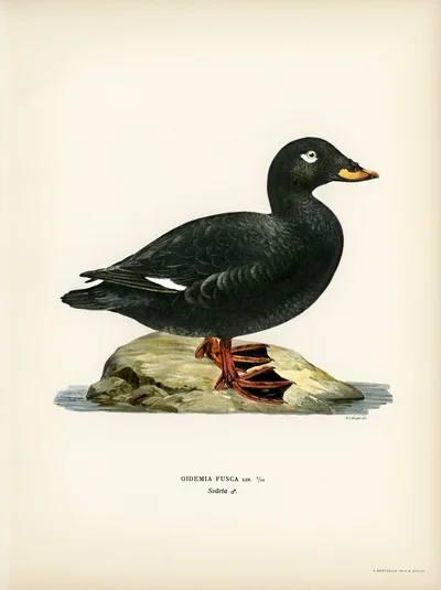 Samtente (Oidemia fusca), Männchen