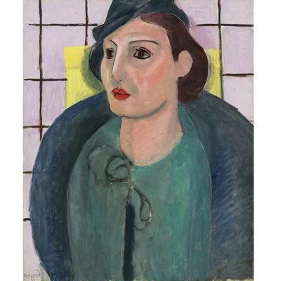 Titine Trovato in a Dress and Hat